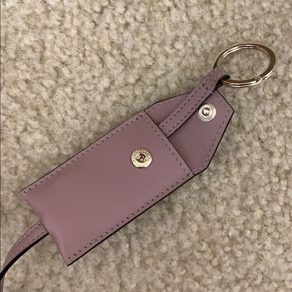 Valentino Leather Studded Keychain Case Holder - Picture 6 of 6